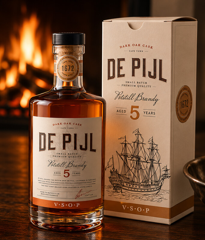 De Pijl Potstill Brandy, premium brandy, best potstill brandy